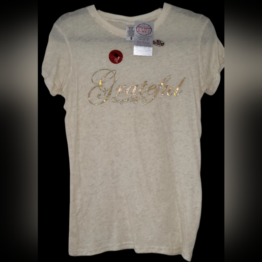 Cowgirl Tuff "Greatful" Tee Shirt, Size Small